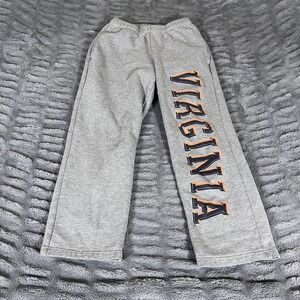 Blue 84 Virginia UVA Cavaliers Sweatpants‎ Heather Gray Wide Leg XS AQ045